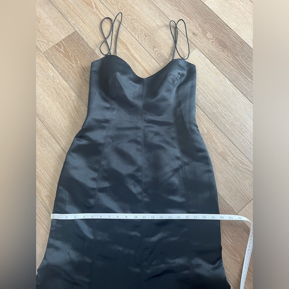 Vintage 1990's style Matthew Eager black gown size 12 - Picture 3 of 9